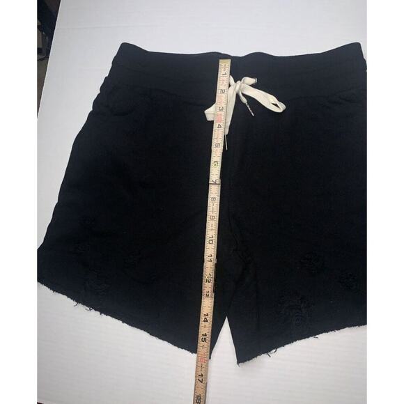 PHILANTHROPY Coco Drawstring Distressed‎ Women's Shorts Black - Size Medium - Picture 6 of 14